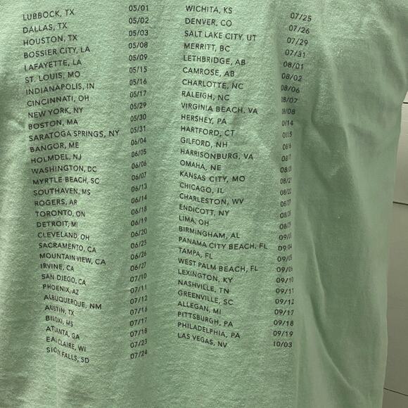 Lady A Antebellum Wheels Up 2015 Country Music Concert Tour Schedule T-Shirt M - Picture 6 of 7